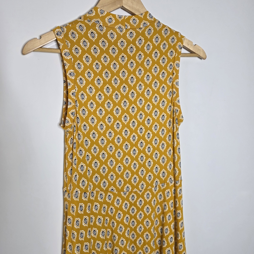 Anthropologie Maeve Palais Swing dress in Yellow/gold Soft and stretchy Size XS - Picture 3 of 16